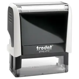 Witte stempel PRINTY 4912 zwarte inkt - 5 regels 