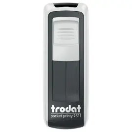 Zakstempeltje Printy 9511 Personaliseerbaar wit- 38x14mm - max. 4  l. 