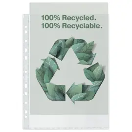 100  Geperforeerde hoezen - polypropyleen gerecycleerd 7/100e - ESSELTE 