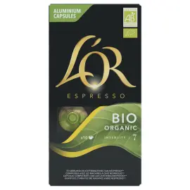 10  Doses Expresso l'Or Bio Organic, Intensiteit 7 