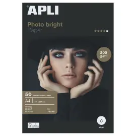 50  Fotopapier APLI Photobright A4-formaat 200 g glanzend 