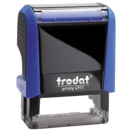 Personaliseerbare stempel Printy 4911 - Blauwe inkt - 38 x 14 mm - TRODAT 