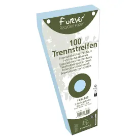 100  Geperforeerde trapeziumvormige verdelers Forever - blauw - EXACOMPTA 