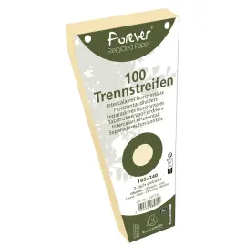 100  Geperforeerde trapeziumvormige verdelers Forever - beige - EXACOMPTA 