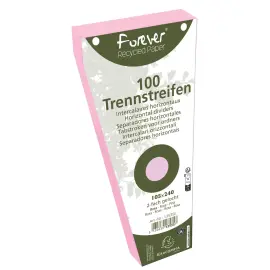 100  Geperforeerde trapeziumvormige verdelers Forever - roze - EXACOMPTA 