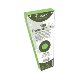 100  Geperforeerde trapeziumvormige verdelers Forever - groen - EXACOMPTA 