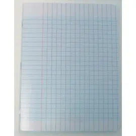 Polypropyleen schrift, genaaid, 96 bladzijden, SEYES lijntjes, 170x220 mm, 90 g, kleurloos 