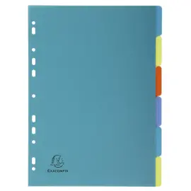 Forever EXA PP gerecycleerde scheidingsbladen voor formaat A4 - 6 tabs 