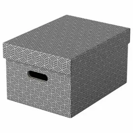3  Opbergdozen Home - Maat M - Grijs - ESSELTE 