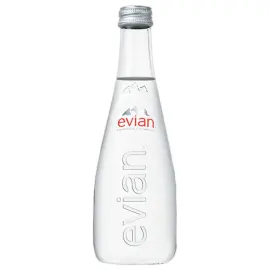 20  Flessen Evian in glas - 33 cl 