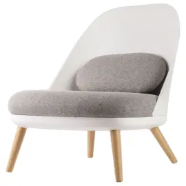 Fauteuil COCOON Wit / Grijs 