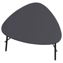 Bijzettafel 60 cm zwart 
