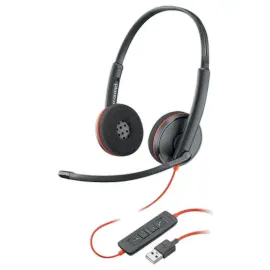 Bedrade headset POLY Blackwire C3220 USB-C - 2 oordoppen 