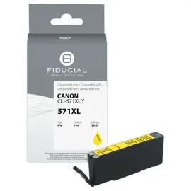 Cartridge Canon CLI-571XL geel compatibel FIDUCIAL 