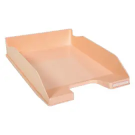 Brievenbakje Aquarel stapelbaar - zalmkleur - EXACOMPTA 
