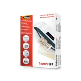 100  Hoezen voor warm plastificeren - 6,5 x 9,5 cm - 2 x 125 &micro; - FELLOWES 