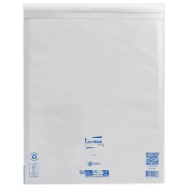 50  Witte gewatteerde omslagen met luchtkussens Sealed Air - 460 x 470 mm - JOVIMAIL 