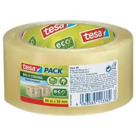 Tesapack Bio & Strong transparant tape 66 m x 50 mm 
