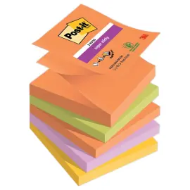 005 Super sticky Z-Notes Collectie Boost - 76 x 76 mm - 90 blaadjes - POST-IT 