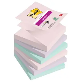 006 Super sticky Z-Notes Collectie Soulful, 76 x 76 mm, 90 blaadjes - POST-IT 