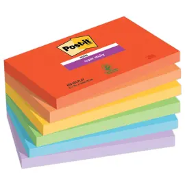 006 Super sticky memoblaadjes Collectie Playful - 76 x 127 mm - 90 blaadjes - POST-IT 