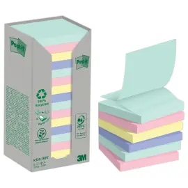 016 Gerecycleerde Z-Notes Collectie Nature 76 x 76 mm - POST-IT 