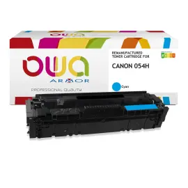 Toner eq. CANON 054H - Hoge capaciteit - Cyaan - OWA 