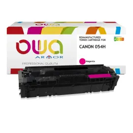 Toner eq. CANON 054H - Hoge capaciteit - Magenta - OWA 