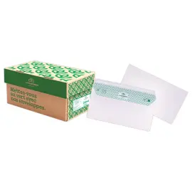 200  Witte gerecycleerde DL enveloppen 80g -  beschermingsstrip - GPV 