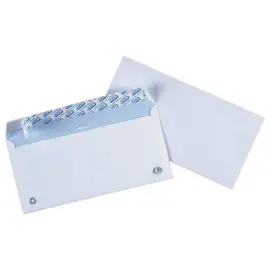 200  Extra witte enveloppen DL 110x220 100 g met beschermband 