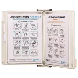 Muursteun 10 pockets INOX St&eacute;rifold-Wit 