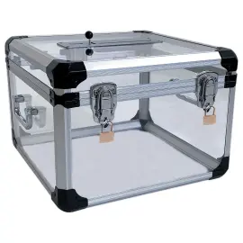 Transparante plexi urne met veiligheidsslot 