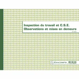 Piq&ucirc;re inspectie van de arbeid en de C.S.E. - 24x32 cm - 16 pagina's 