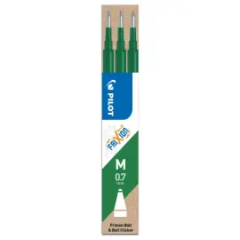 3  Navullingen voor pen PILOT FRIXION PROCLICKER. Groen 