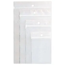 1000  Neutrale zakken met ritssluiting 150 x 180 mm. Doorzichtig. 