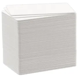 100  Standaard lege plastic kaarten 0,76 mm. 