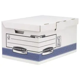 10  Containers voor archiefdozen BANKER'S BOX automatische montage - Blauw 