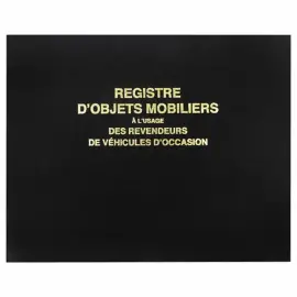 Register van roerende goederen voor garagisten/gebruikte voertuigen 100 pagina's 
