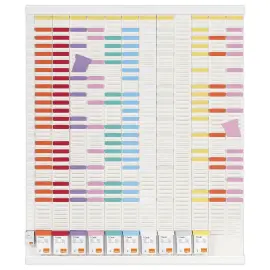 Jaarplanner 13 kolommen - Wit - NOBO 