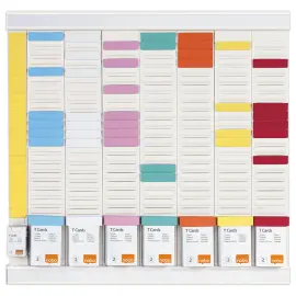 Jaarlijkse planning kit 8 wekelijkse kolommen - Wit 