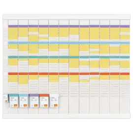 Jaarlijkse planning kit 13 kolommen 32 sleuven - Wit 