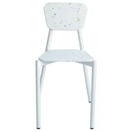 Gerecycleerde MAHAUT 4-poots stoel met FLOREAL decor gemonteerd 