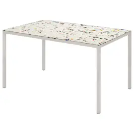 Rechthoekige tafel 140x90 cm MAHAUT decoreert FLOREAL gerecycled 
