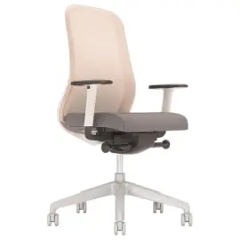 Stoel SOULY - Synchroon -  Rug van netstof - Grijs en roze 