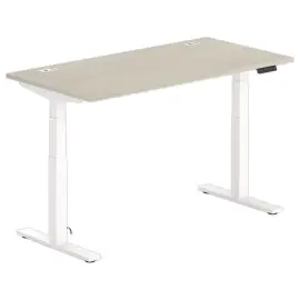 Bureau BERNE elektrisch 160 x 80 acacia/wit 