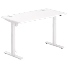 Bureau BERNE elektrisch 160 x 80 wit/wit eenvoudige behuizing 