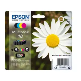 4  CARTOUCHE EPSON 18 N.C.J.M MULTIPACK Madeliefje 