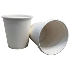 120  Witte kartonnen bekers 10 cl 
