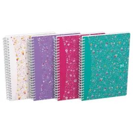 Spiraalnotitieboek Oxford Flowers A5 14,8 x 21 cm 120 pagina's 