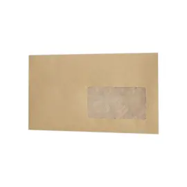 1000  MSP kraftpapier enveloppen 85g 114x229mm Venster 45x100mm 